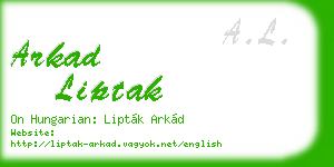 arkad liptak business card